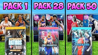 50 FREE PACKS BUILT MY TEAM DARK MATTER PULL [upl. by Ancelin]