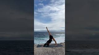 Yoga Flow by the ocean🤍 [upl. by Winne]