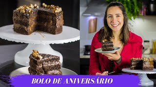 BOLO DE CHOCOLATE COM CARAMELO  BRUNA GNOATTO [upl. by Charlotte]