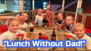 OutDaughtered Busby Quints Enjoy Lunch with Danielle While Dad’s Away [upl. by Bidle]