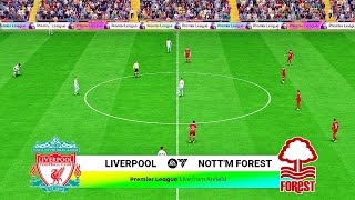 Liverpool vs Nottingham Forest Premier League 202324 FC 24 [upl. by Dorkus]