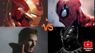 1 SpiderMan vs Iron Man 2 Black Panther vs Doctor Strange champion gameplay [upl. by Enyawd]