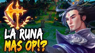 LA NUEVA RUNA HACE DE ESTE CAMPEON DIOS 16 KILLS 20 MINUTOS gameplay lol eldelabarrapan [upl. by Lorena]