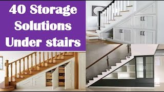 40 under the Stairs Storage Solutions Maximize your space [upl. by Ahsiat]