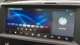 2018 Jaguar FPace Ambient lighting is fun and frustrating [upl. by Lorrimor]