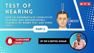 How to differentiate Conductive deafness and Nerve Deafness by Weber and Rinne Test [upl. by Mikiso]