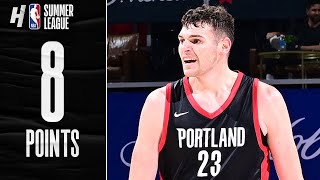 7 Draft Pick Donovan Clingan with CLUTCH BLOCK 🔥 FULL Highlights vs 76ers [upl. by Hausner190]