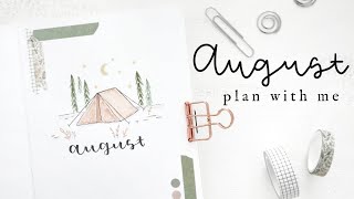 Plan With Me August 2021  Bullet Journal Monthly Setup [upl. by Gies279]