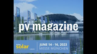 Intersolar 2023  pv magazine [upl. by Ferdinande27]