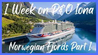 1 week Norwegian Fjords Cruise on PampO Iona Part 1 [upl. by Hobie557]