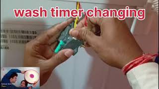 Hirer ka semi automatic washing machine ka wash timer change kaise karen washingmachine [upl. by Sikras]