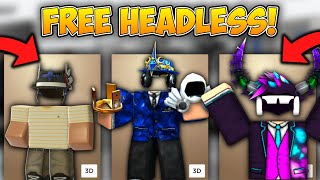 How To Get FREE HEADLESS HEAD On ROBLOX OCTOBER 2022 [upl. by Ahsimaj28]