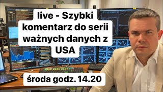 💥Szybki komentarz do serii ważnych danych makro z USA💥 [upl. by Elacsap]