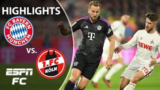 Bayern Munich vs FC Cologne  Bundesliga Highlights  ESPN FC [upl. by Migeon]