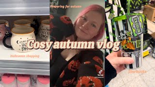 Cosy Autumn vlog 🍂  Halloween shopping Starbucks [upl. by Crofoot]