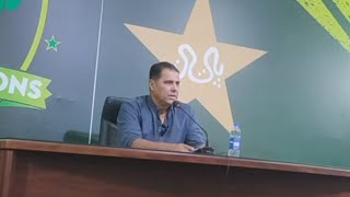 Waqar Younis fress conference  champion cup aur Pakistan team  ke Hawale se baat Kiya [upl. by Sandler]