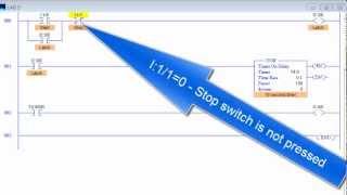 L46232  PLC Timer and Latch [upl. by Oswal323]