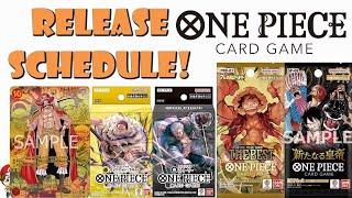 The Complete One Piece TCG Buyers Guide  Full Release Schedule BIG Update One Piece TCG News [upl. by Lessirg690]