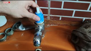 Hot and Cold Water Tap Mixer Repair  Mixer Tap Repair  Step by Step Details [upl. by Gnouhp]