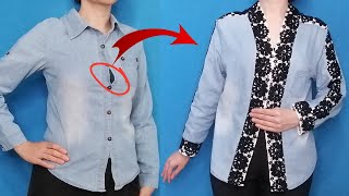 A Great Sewing Trick  How to Upsize a Tight Blouse Different [upl. by Nomra241]