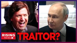 SPOTTED Tucker in MOSCOW Prepping for Suspected Intv with Putin Establishment Calls Him a TRAITOR [upl. by Hagood]