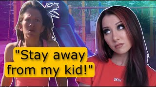 this CREEPY couple chases a random child at a park [upl. by Ayotnom]