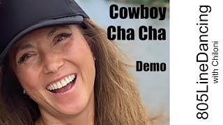 Cowboy Cha Cha  Line Dance Tutorial  Demo [upl. by Gurtner]