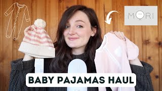 Mori Baby Clothing Haul Clever Zip Pajamas [upl. by Dur]