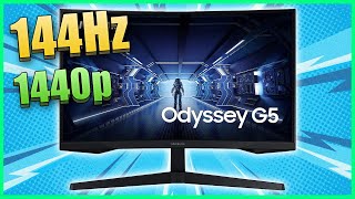 Samsung Odyssey G5 C27G53T Análisis y Opiniones ✅ VA 144Hz 1ms 1440p [upl. by Autumn868]