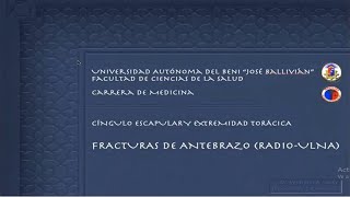 TRAUMATOLOGIA  FRACTURAS DE ANTEBRAZO [upl. by Murphy]