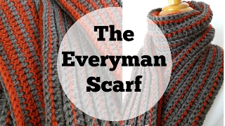 How to Crochet the Every Man Scarf [upl. by Hardwick74]