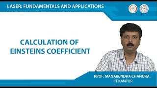 Calculation of Einsteins coefficient [upl. by Meier]