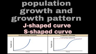 Population growth and growth pattern sigmoid curve and J shaped curve [upl. by Frerichs]