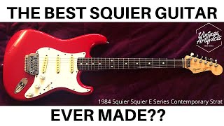 The best Squier ever made  Squier 1980s Made in Japan ESeries Contemporary Stratocaster [upl. by Aissenav206]