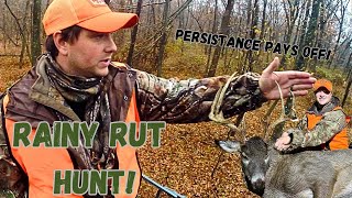 Missouri Deer Hunting BIG BUCK DOWN in the RAIN [upl. by Alamat]