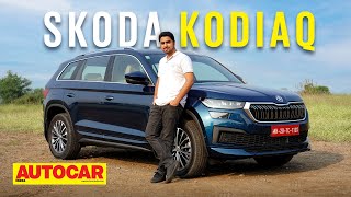 2022 Skoda Kodiaq facelift review  Change of heart  First Drive  Autocar India [upl. by Yenmor]