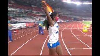 Swapna Barman GoldSwapna Barman from Jalpaiguri wins Asiad gold in Jakarta [upl. by Lamberto]