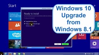 Windows 10 upgrade from Windows 81  Upgrade Windows 81 to Windows 10  Beginners Start to Finish [upl. by Guinna]