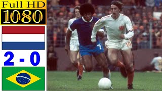 Netherlands 20 Brazil world cup 1974  Full highlight  1080p HD  Johan Cruyff  Ruud Krol [upl. by Saundra447]