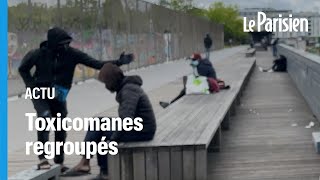 Crack à Paris  Stalingrad désertée par les toxicomanes déplacés au jardin dEole [upl. by Myrtie504]