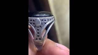 Silver Gents ring goldjewellery matrix9ring jewelry goldring silver chandi [upl. by Hirsch]