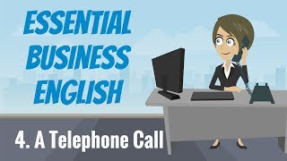 Essential Business English 4 — A Telephone Call [upl. by Aradnahc]