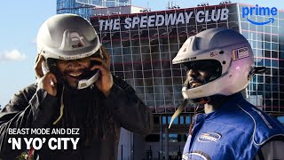 Marshawn Lynch and Dez Bryant at the NASCAR Racing Experience  N Yo City  Prime Video [upl. by Meagher988]