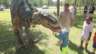 Walking Dinosaur Costumes for Birthday Parties Jurassic Extreme [upl. by Cohberg]