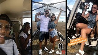 Nelly amp Girlfriend Shantel Go For A Hawaiian Ride On The quotNellyCopterquot 🚁 [upl. by Nikal]