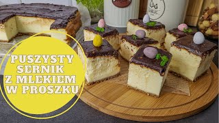 SERNIK KTÓRY NIE OPADA  z mlekiem w proszku puszysty jak chmurka [upl. by Bidle]