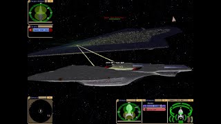 Eclipse Class vs Imperial Super Star Destroyer  KM  Star Trek Bridge Commander [upl. by Sucram]