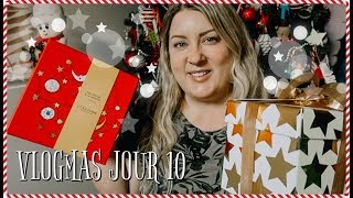 UNBOXING DE CADEAUX EMBALLÉS ET SOUPER ENTRE AMIS  VLOGMAS JOUR 10 [upl. by Skip304]