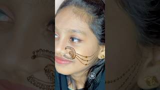 Nose ring mehandi designtrending nose ring pattern with henna [upl. by Cunningham]