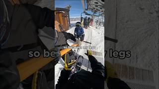 First time riding a T bar lift 😬 shorts fyp viralvideo mountains skiing viralshorts wow [upl. by Eibbil708]